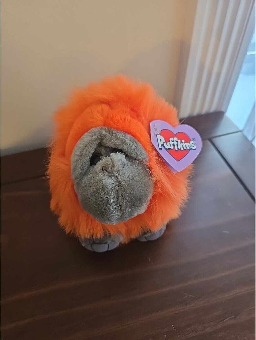 New Swibco Puffkins 5β Omar Orange Orangutan Monkey Bean Plush Stuffed Animal